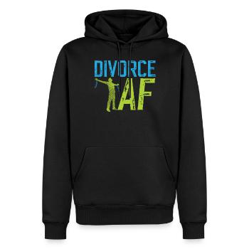 Happy Divorce Party Divorce Af - Männer Premium Bio Hoodie - Schwarz - Vorne - Nico (187cm)