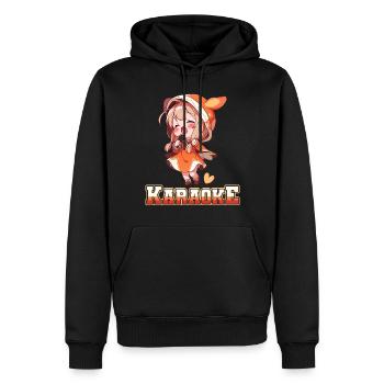 Filles Manga Anime Karaoké - Sweat à capuche Premium bio Homme - noir - Devant - Nico (187cm)