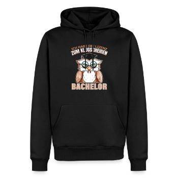 Bachelor Abschluss Glückwunsch Lustig für - Männer Premium Bio Hoodie - Schwarz - Vorne - Nico (187cm)