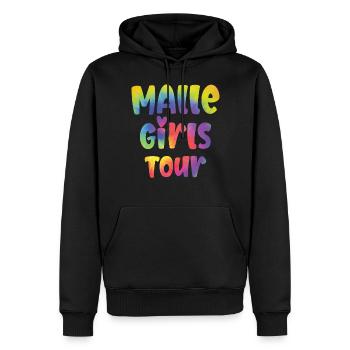 Malle Girls Tour - Männer Premium Bio Hoodie - Schwarz - Vorne - Nico (187cm)
