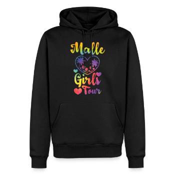 Malle Girls Tour - Männer Premium Bio Hoodie - Schwarz - Vorne - Nico (187cm)