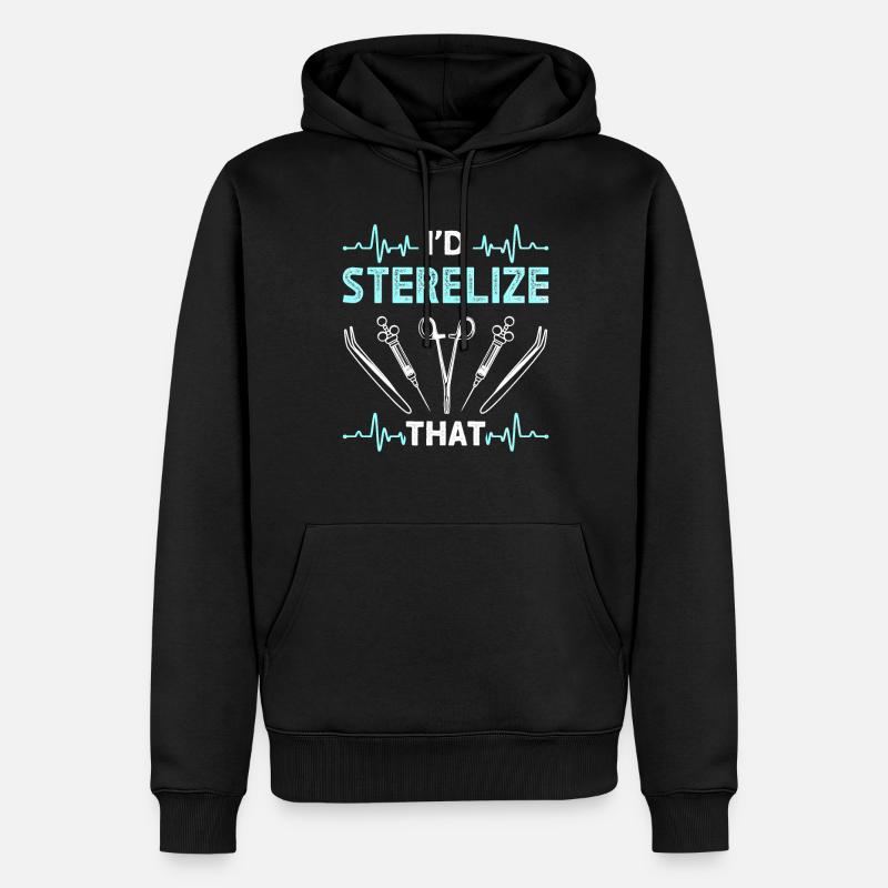 J’ai la stérilisation - chirurgicale - Sweat à capuche Premium bio Homme - noir