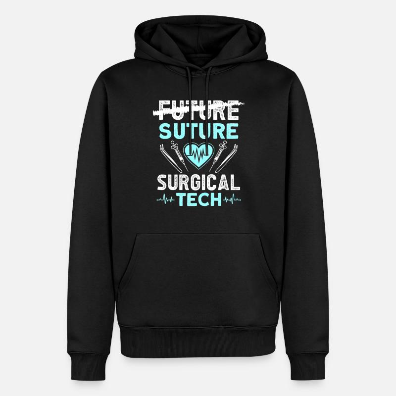 Surgical Technicians - Operation Technologists - Men’s Premium Organic Hoodie - black