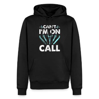 Kann Ich Nicht Auf Abruf Sein - Lustige - Männer Premium Bio Hoodie - Schwarz - Vorne - Nico (187cm)