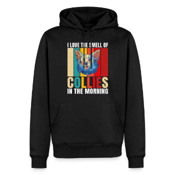 Collie Gifts - Männer Premium Bio Hoodie - Schwarz - Vorne - Nico (187cm)