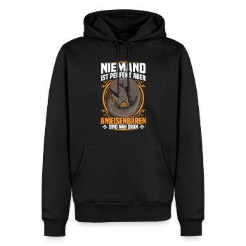 Les fourmiliers sont de parfaits mangeurs de fourmis - Sweat à capuche Premium bio Homme - noir - Devant - Nico (187cm)