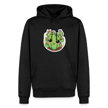 Kaktus Baby Kaktus Kakteen Kaktus Pflanze - Männer Premium Bio Hoodie - Schwarz - Vorne - Nico (187cm)