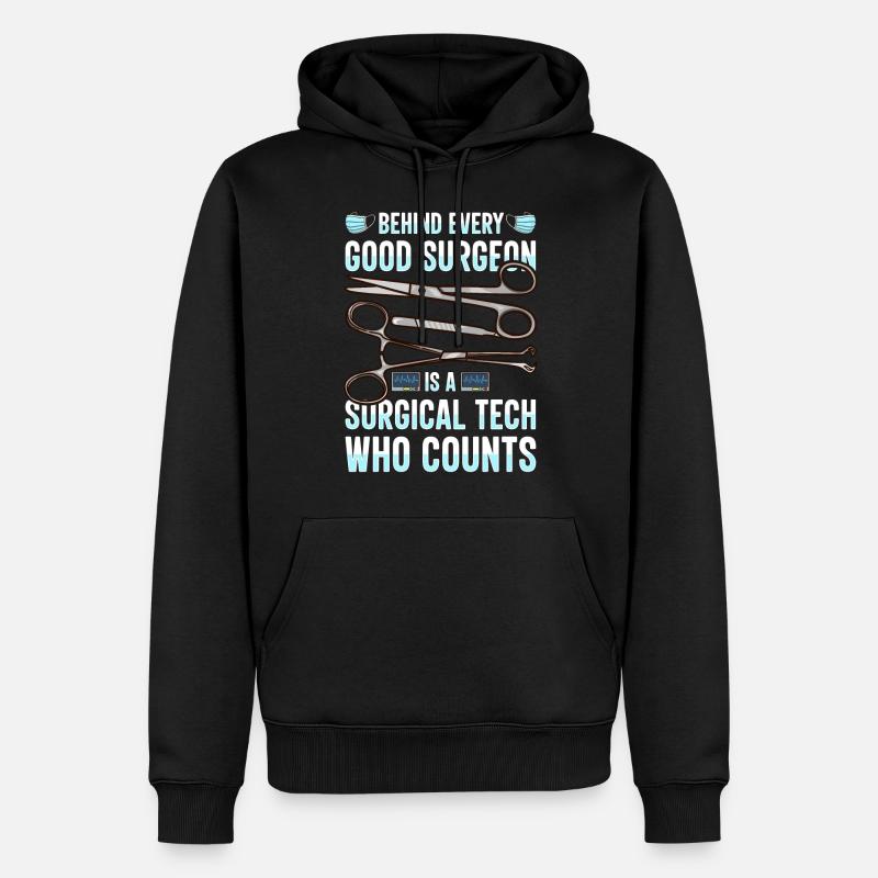 Scrub Tech OP-Techniker Chirurgischer Technologe - Männer Premium Bio Hoodie - Schwarz