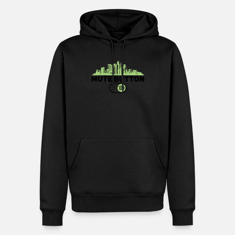 Design Eines Stadtreiseführers Für Einen - Sweat à capuche Premium bio Homme - noir