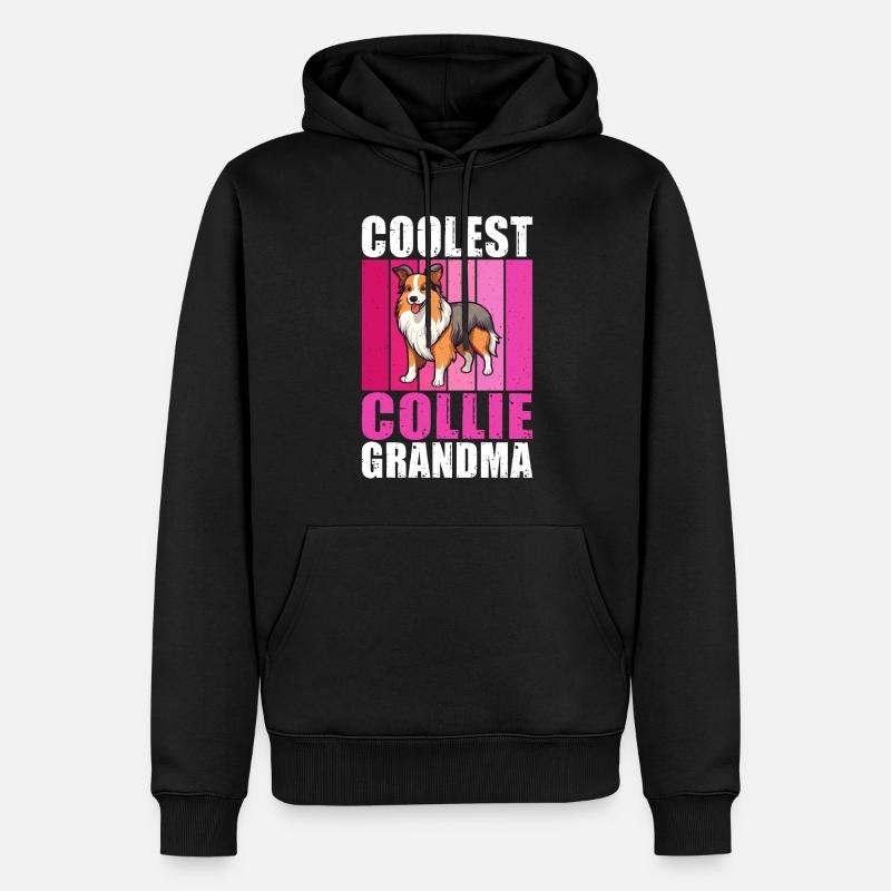 Cadeaux Collie - Sweat à capuche Premium bio Homme - noir