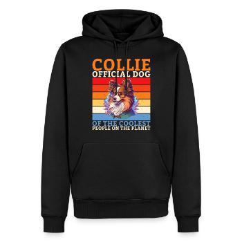 Cadeaux Collie - Sweat à capuche Premium bio Homme - noir - Devant - Nico (187cm)