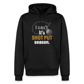 Leichtathletik Leichtathletik Wurf Athlet - Männer Premium Bio Hoodie - Schwarz - Vorne - Nico (187cm)