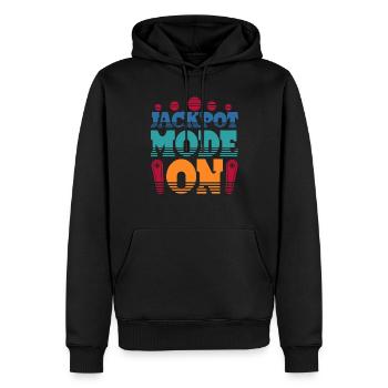 Pinball Flipperspieler Jackpot Mode On - Männer Premium Bio Hoodie - Schwarz - Vorne - Nico (187cm)