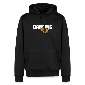 Danser - Sweat à capuche Premium bio Homme - noir - Devant - Nico (187cm)