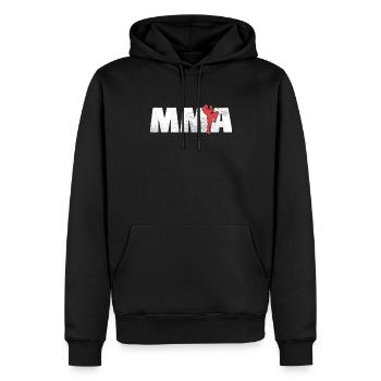Arts martiaux - Sweat à capuche Premium bio Homme - noir - Devant - Nico (187cm)