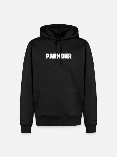 Parkour - Sweat à capuche Premium bio Homme - noir