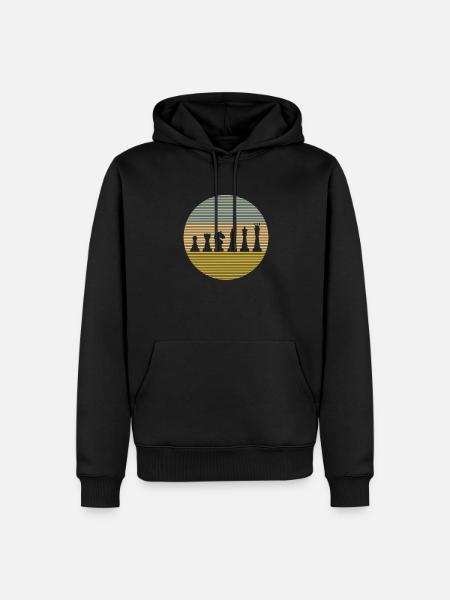 Schach - Männer Premium Bio Hoodie - Schwarz