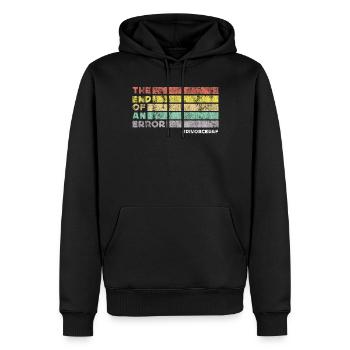 Happy Divorce Party Retro La Fin - Sweat à capuche Premium bio Homme - noir - Devant - Nico (187cm)