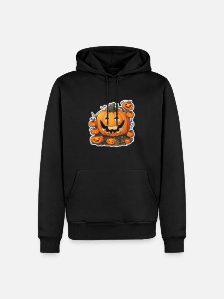 Pumpkin Halloween Halloween Pumpkin Pumpkin - Men’s Premium Organic Hoodie - black