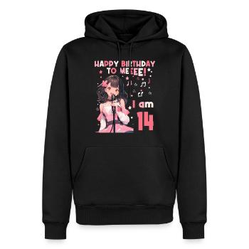 Anime Mandga K-Pop KPop Mädchen 14. Geburtstag - Männer Premium Bio Hoodie - Schwarz - Vorne - Nico (187cm)