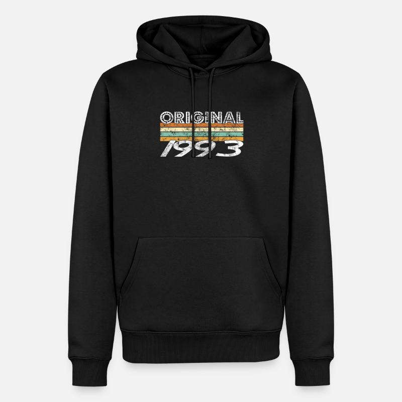 Original 1993 - Männer Premium Bio Hoodie - Schwarz