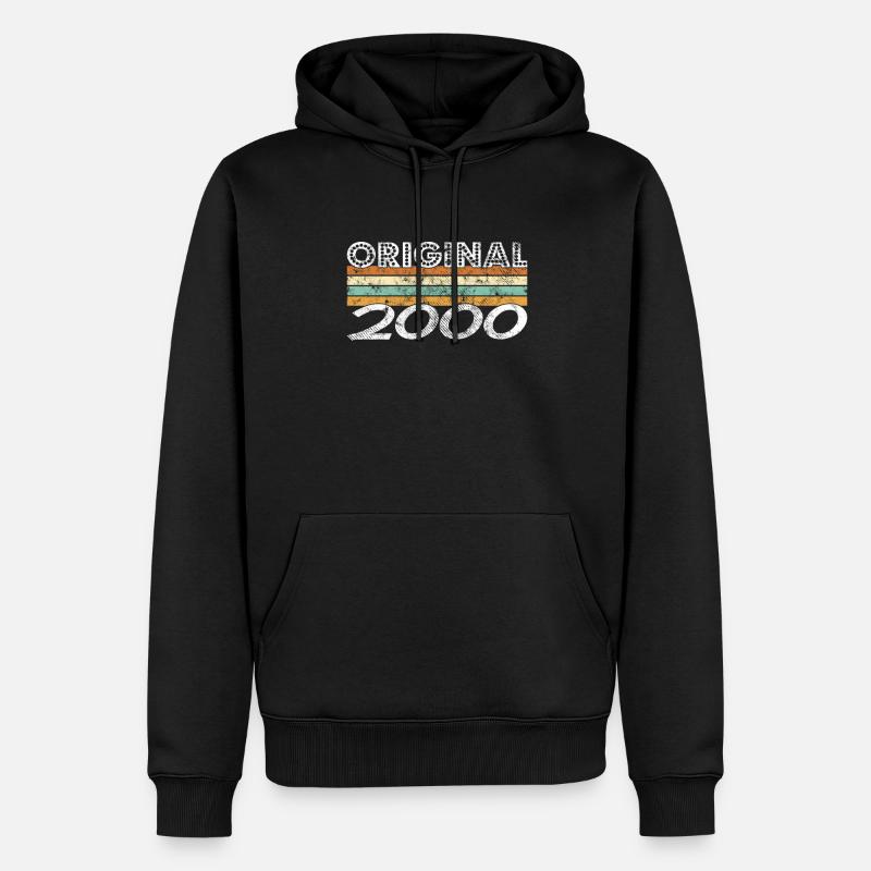 Original 2000 - Sweat à capuche Premium bio Homme - noir