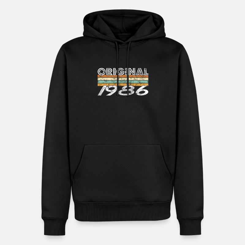Original 1986 - Sweat à capuche Premium bio Homme - noir