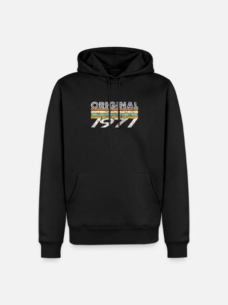 Original 1971 - Sweat à capuche Premium bio Homme - noir