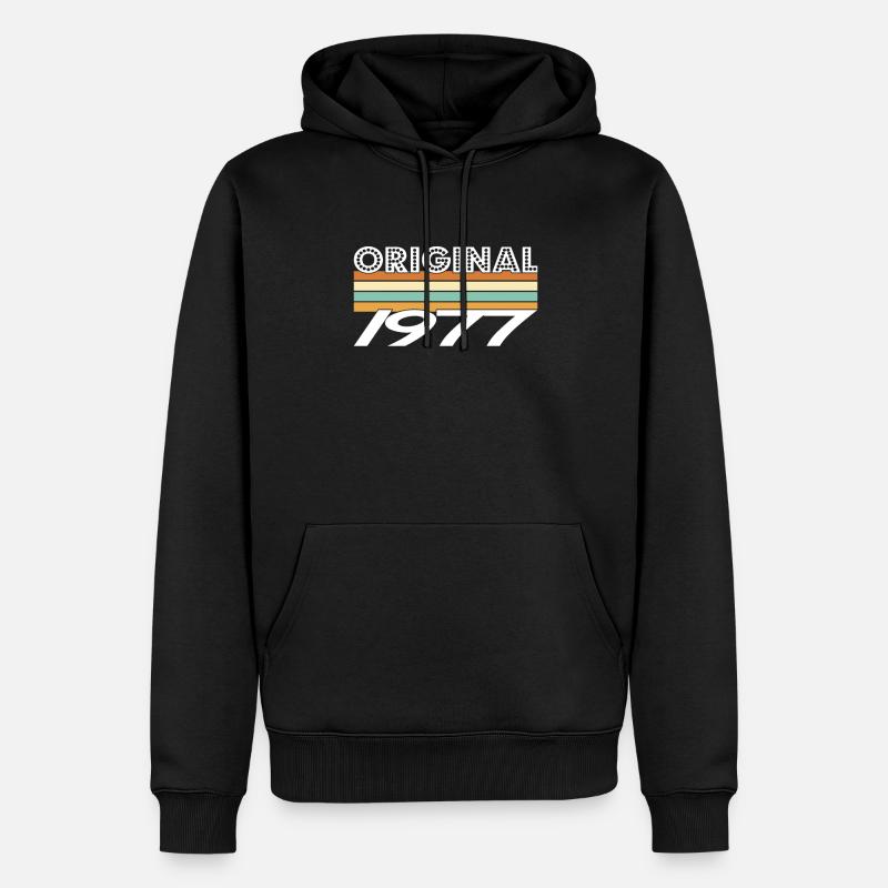 Original 1977 - Sweat à capuche Premium bio Homme - noir