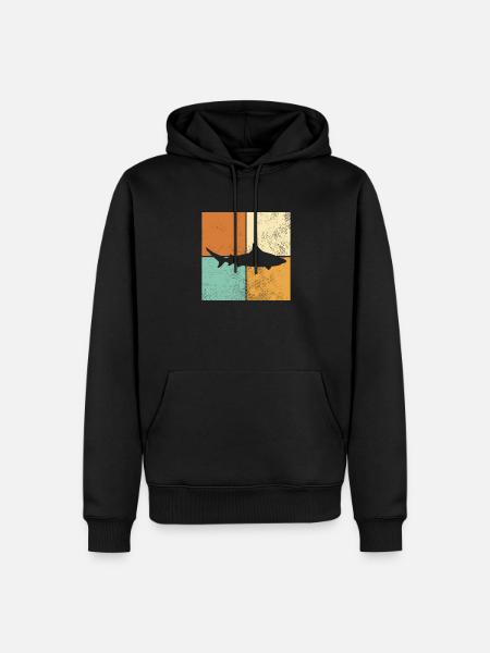 Shark - Men’s Premium Organic Hoodie - black
