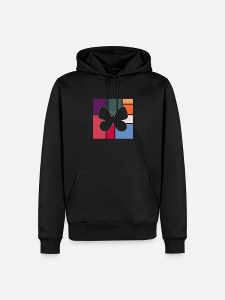 Butterfly - Men’s Premium Organic Hoodie - black