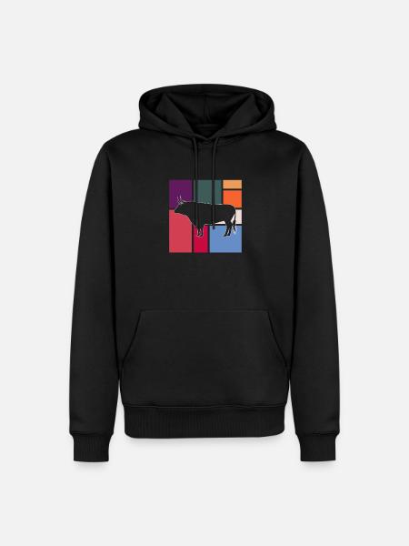 Bull - Men’s Premium Organic Hoodie - black