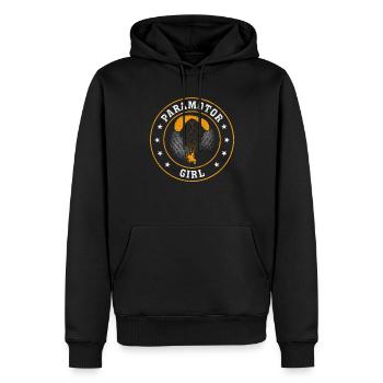 Parapente motorisé Fille Paramoteur Fille - Sweat à capuche Premium bio Homme - noir - Devant - Nico (187cm)