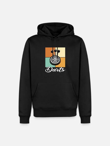 Darts - Men’s Premium Organic Hoodie - black