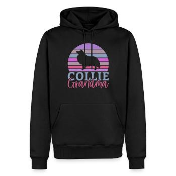 Cadeaux Collie - Sweat à capuche Premium bio Homme - noir - Devant - Nico (187cm)
