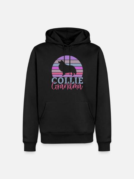 Cadeaux Collie - Sweat à capuche Premium bio Homme - noir