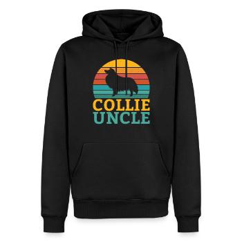 Collie Gifts - Männer Premium Bio Hoodie - Schwarz - Vorne - Nico (187cm)