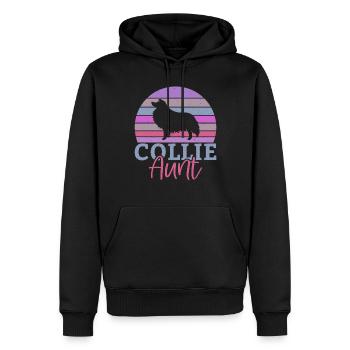 Collie Gifts - Männer Premium Bio Hoodie - Schwarz - Vorne - Nico (187cm)
