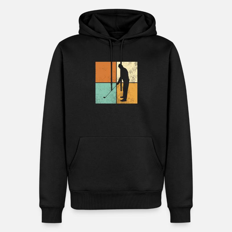 Golfe - Sweat à capuche Premium bio Homme - noir