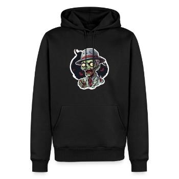 Zombie Zombie Halloween Zombie Kostüm Untote - Männer Premium Bio Hoodie - Schwarz - Vorne - Nico (187cm)
