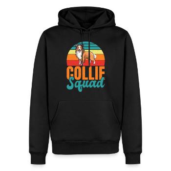 Collie Gifts - Männer Premium Bio Hoodie - Schwarz - Vorne - Nico (187cm)