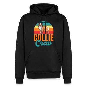 Collie Gifts - Männer Premium Bio Hoodie - Schwarz - Vorne - Nico (187cm)