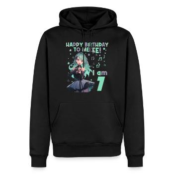 Anime Mandga K-Pop KPop Mädchen 7. Geburtstag - Männer Premium Bio Hoodie - Schwarz - Vorne - Nico (187cm)