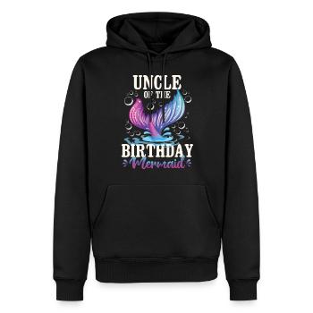 Uncle Of The Birthday Girl - Männer Premium Bio Hoodie - Schwarz - Vorne - Nico (187cm)