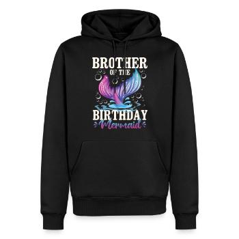 Brother Of The Birthday Girl - Männer Premium Bio Hoodie - Schwarz - Vorne - Nico (187cm)