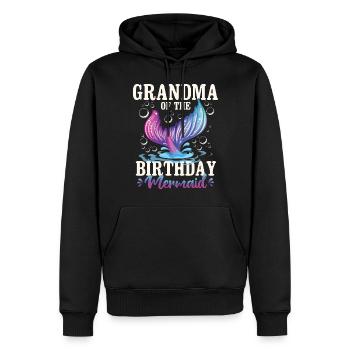 Grandma Of The Birthday Girl - Männer Premium Bio Hoodie - Schwarz - Vorne - Nico (187cm)