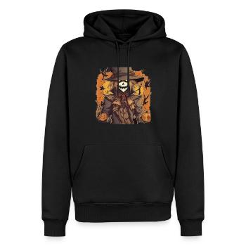 Vogelscheuche Halloween Vogelscheuchen Kostüm - Männer Premium Bio Hoodie - Schwarz - Vorne - Nico (187cm)