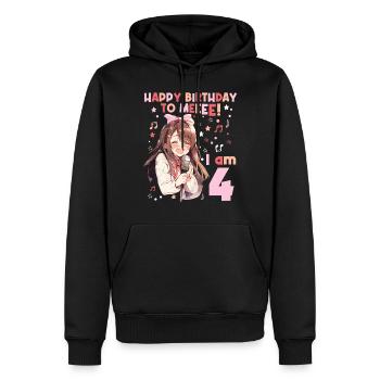 Anime Mandga K-Pop KPop Mädchen 4. Geburtstag - Männer Premium Bio Hoodie - Schwarz - Vorne - Nico (187cm)