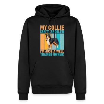 Cadeaux Collie - Sweat à capuche Premium bio Homme - noir - Devant - Nico (187cm)