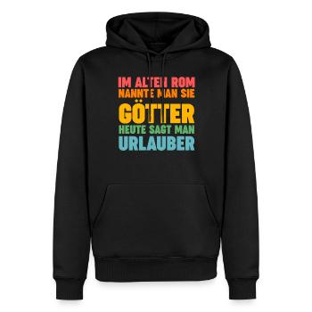 Sommerurlaub Urlauber Urlaub - Männer Premium Bio Hoodie - Schwarz - Vorne - Nico (187cm)